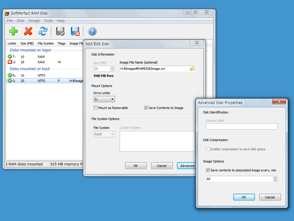 SoftPerfect RAM Disk